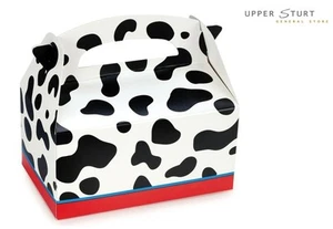 Cow Print Empty Favour Boxes 8 Pack Jesse Party Supplies FAST SHIPPING - Picture 1 of 1