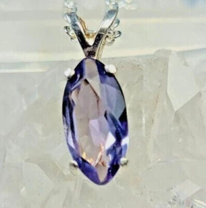 Silver Amethyst Pendant - Spiritual Healing & Growth Energy Tool - Picture 1 of 1