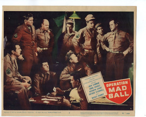 JACK LEMMON ERNIE KOVACS OPERATION MAD BALL  1957 ORIG 11X13  LOBBY CARD  LC6915