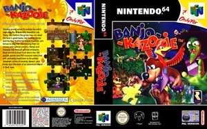 Banjo Kazooie PAL N64 Game Case Box + Cover Art Work Only (No Game) - Picture 1 of 11