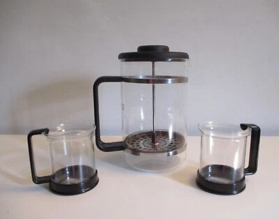 Prensa francesa de té/café vintage Bodum Dinamarca 6 tazas + dos tazas de 4 onzas ¡¡¡Bonita!!!! Foto 1 de 4