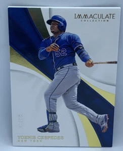 2017 Panini Immaculate Yoenis Cespedes Mets #75 28/99 - Picture 1 of 3