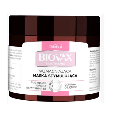 L`BIOTICA LBIOTICA BIOVAX NIACINAMIDE STRENGTHENING STIMULATIVE HAIR MASK 250ml