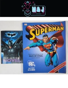 BATMAN: The Dark Night Junior Novel & SUPERMAN: The Ultimate Guide..Man Of Steel - Picture 1 of 5