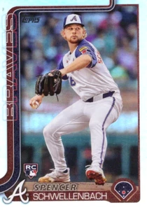 2025 Topps #103 Spencer Schwellenbach Holo Foil Rookie Atlanta Braves - Bild 1 von 1