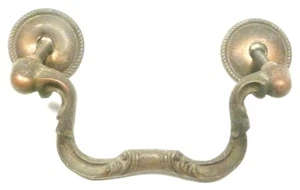 vintage SCOTT CONSOLE RADIO part:  ORNATE BRASS HANDLE - 3" between screw holes - Picture 1 of 2