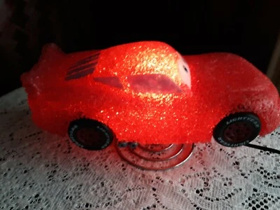 Disney Pixar Cars Lightning McQueen Nightlight Lamp Table Desk Lamp popcorn - Image 1 of 4