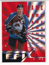 97/98 PINNACLE JOE SAKIC ORANGE EPIX GAME INSERT #E3