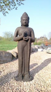 Buddha Bali Steinfigur 120 cm Lavastein Statue schwer massiv XL Garten frostfest - Bild 1 von 6