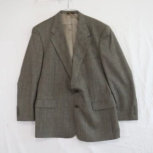 Austin Reed Blazer Mens 46R Regular Business Formal Suit Coat Jacket Tan Plaid - Picture 1 of 8