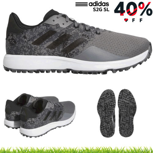 ADIDAS GOLF SHOES S2G SL SPIKELESS WATERPROOF GOLF SHOES NEW MENS GOLF SHOES