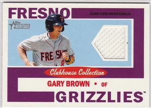 JUEGO DE CARTAS DE RECUERDOS USADAS GARY BROWN 2013 TOPPS HERITAGE LIGAS MENORES - Imagen 1 de 1