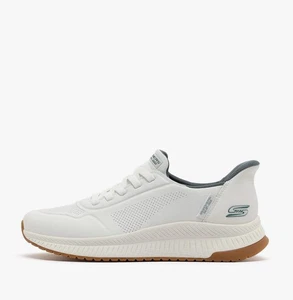 Skechers Slip Ins Direct Step Bianco Scarpe Shoes Uomo Sportive Sneakers 118424 - Foto 1 di 5
