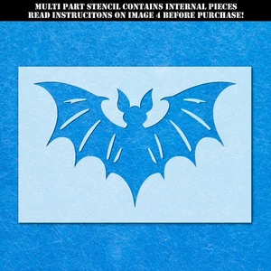 Halloween Bat Multi Piece Stencil: Mylar Airbrush Wall Art Painting Crafts - Picture 1 of 11