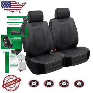 Truck Seat Covers Faux Leather Semi-Custom Fit Molle Organizer Pockets - Bild 1 von 8