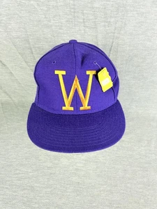 Vintage Washington Huskies Mütze Kappe tailliert Herren 6 3/4 lila NCAA New Era 90er - Bild 1 von 9