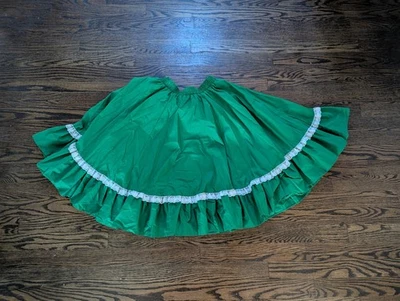 Falda circular cuadrada vintage Partners Please Dance Rockabilly talla S verde EE. UU. Foto 1 de 4