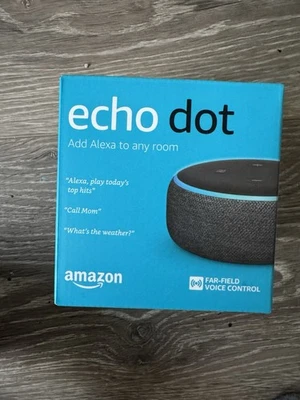 Nuevo/Sellado Amazon Echo Dot (3.ª Generación) Altavoz Hogar Inteligente Alexa Negro Carbón Foto 1 de 4
