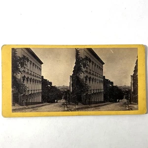 Baltimora Maryland antica MD Stereoview foto reale Old Hill Street Building - Foto 1 di 4