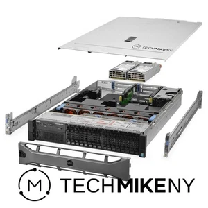 Dell PowerEdge R730 Server 2.50Ghz 24-Core 128GB 8x 600GB 8x 1TB 12G H730 Rails - Picture 1 of 5