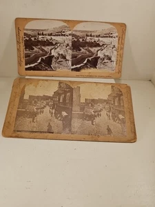 Lot of 2 Jerusalem, Palestine Stereoview Cards Keystone View Co & C. Bierstadt  - Bild 1 von 13