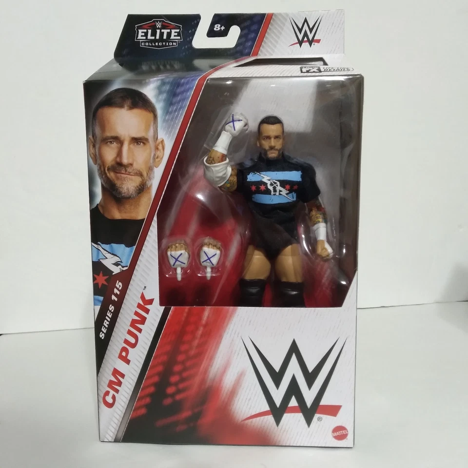 Mattel WWE Elite CM Punk Action Figure 2025 Series 115 IN STOCK
