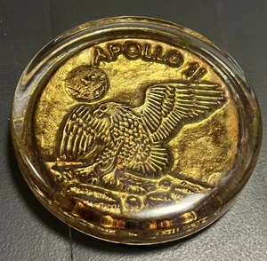 Vintage NASA Apollo 11 Venetian Italian Glass Numbered Paperweight #1329 - Picture 1 of 8