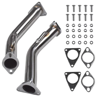 Exhaust Pipe Universal For Infiniti G37 3.7L V6 2008- 2013 Coupe Sedan 2.5in - Image 1 of 4