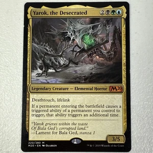 Yarok, the Desecrated #220 (NM) Set Base 2020 M20 Magic MTG - Foto 1 di 2