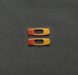 Occhiali da sole Oakley Holbrook Sunset Red Fade Icon logo di ricambio set (autentici) - Foto 1 di 3