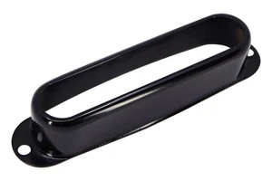 Metal Strat Single Coil "OPEN STYLE" Pickup Cover - Black - Picture 1 of 4