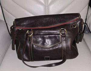 Dooney Bourke Florentine Leather Smith Bag Tote Lrg Schultertasche - Braun Tmoro - Bild 1 von 16
