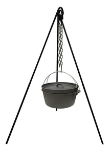 Camping Tripod Campfire Cooking Dutch Oven Tripod Adjustable Grill Tripod for... - Picture 1 of 7