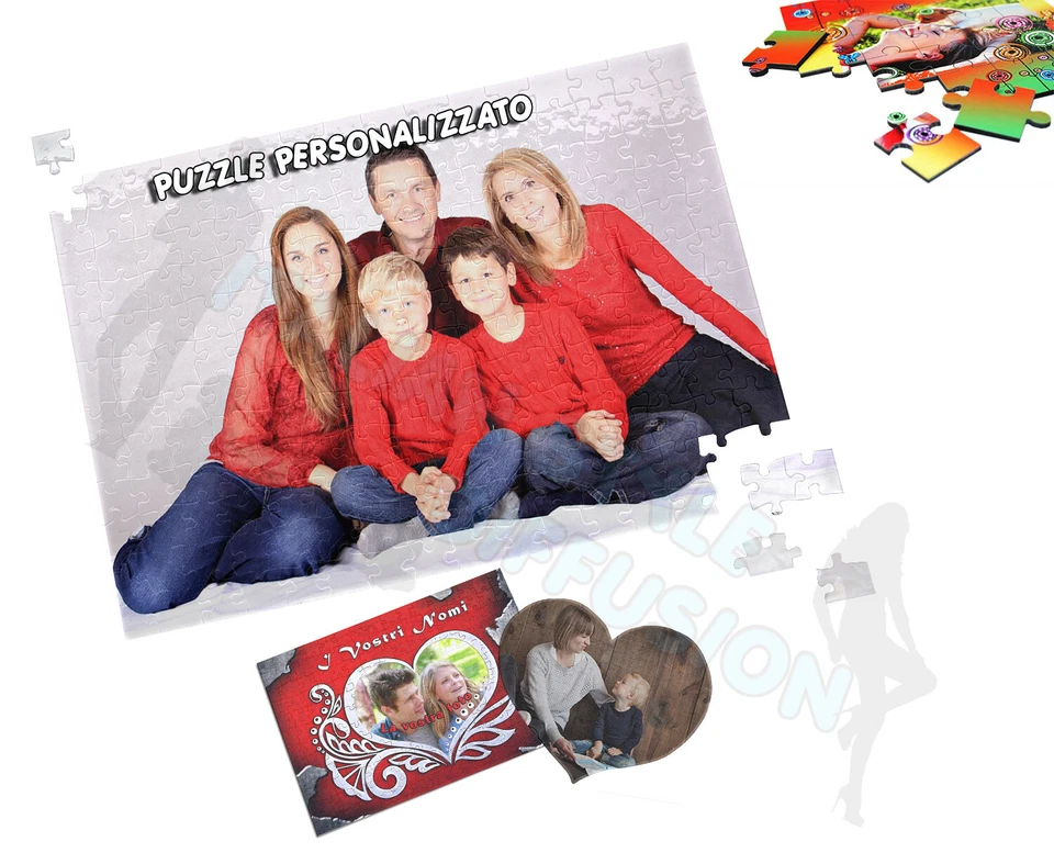 PUZZLE PERSONALIZZATO STAMPA PERSONALIZZATA A4 ALTA RISOLUZIONE FOTO VIOLA - Immagine 1 di 1