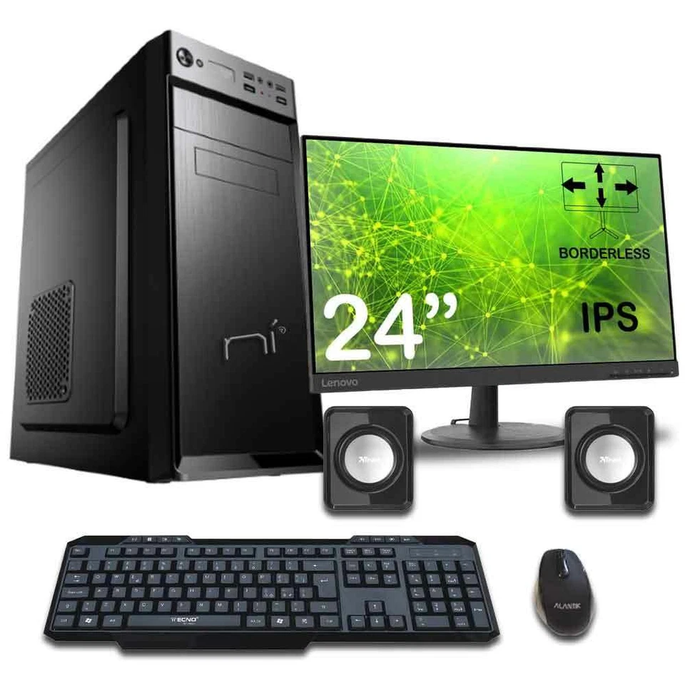 Pc completo 16gb ram DDR4 hdd 1tb monitor mouse tastiera altoparlanti inclusi - Immagine 1 di 4