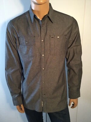 Camisa de Trabajo HUF Negra L/S Cambray Talla L Foto 1 de 4