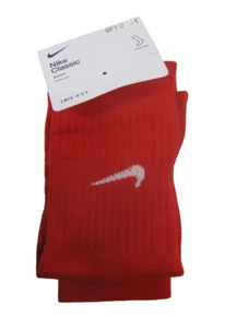 NIKE Classic OTC Socks Large For Men's Shoe Size 8-12 Women's 10-13 Red White - Picture 1 of 2