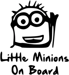 Little Minions On Board Aufkleber 20 cm - BABY-020 - Bild 1 von 3