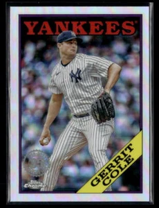 2023 Topps Chrome Update #88CU-6 Gerrit Cole 1988 35th Anniversary - Picture 1 of 2