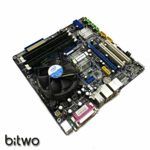 Kit scheda madre per computer Foxconn G35M-S intel core 2 duo E6550 Ram 8Gb DDR2 - Foto 1 di 1