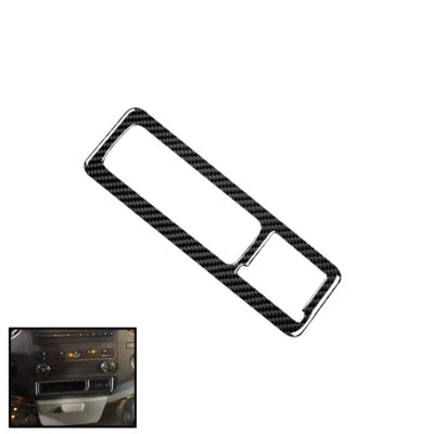 Pegatina auto de fibra de carbono para molduras de panel central inferior para Ford F-650/750 2011-2013 Foto 1 de 4