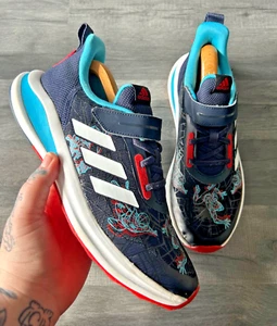 Adidas Marvel x Fortarun J Spider Man UK 6 Trainers Sneakers 2020 Rare SpiderMan - Picture 1 of 22