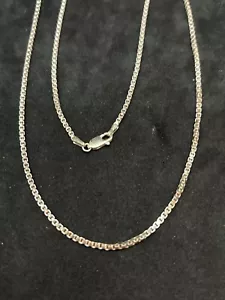 925 Sterling 1,7 mm Box Kette Halskette 20 Zoll - 9,07 g - Bild 1 von 2