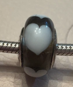 Authentic Pandora Flowers Murano Glass Charm Retired Vintage - Picture 1 of 21