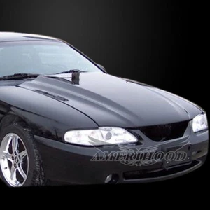 Fits Ford Mustang 1994-1998 Type-Cowl Style 3 Inch Functional Cooling Hood - Picture 1 of 7