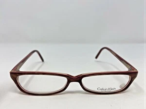 Calvin Klein Eyeglasses Frames CK789 059 50-13-135 Red/Gold Full Rim 9236 - Picture 1 of 8