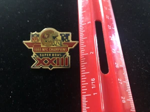 Super Bowl XXIII Pin - San Francisco 49ers - NFC Champs & World Champions - Picture 1 of 1