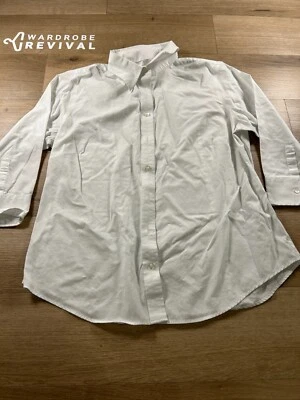 Lady Hathaway рубашка женщин большой белый классический кнопка 3/4 рукава резинке - Изображение 1 из 4