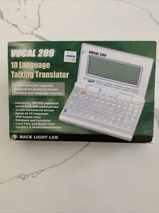 Traduttore Elettronico VOCAL 209 TRADUTTORE PARLANTE 10 LINGUE Usato Leggi - Foto 1 di 23