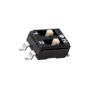 2X DM-02-V Schalter: DIP-SWITCH Anzahl Sektionen: 2 ON-OFF 0,1A/50VDC DIPTRONICS - Picture 1 of 1